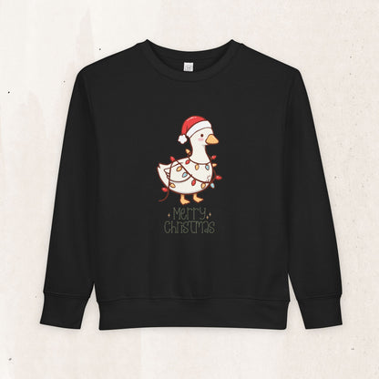 Santa Hat Duck "Merry Christmas" Toddler Sweatshirt