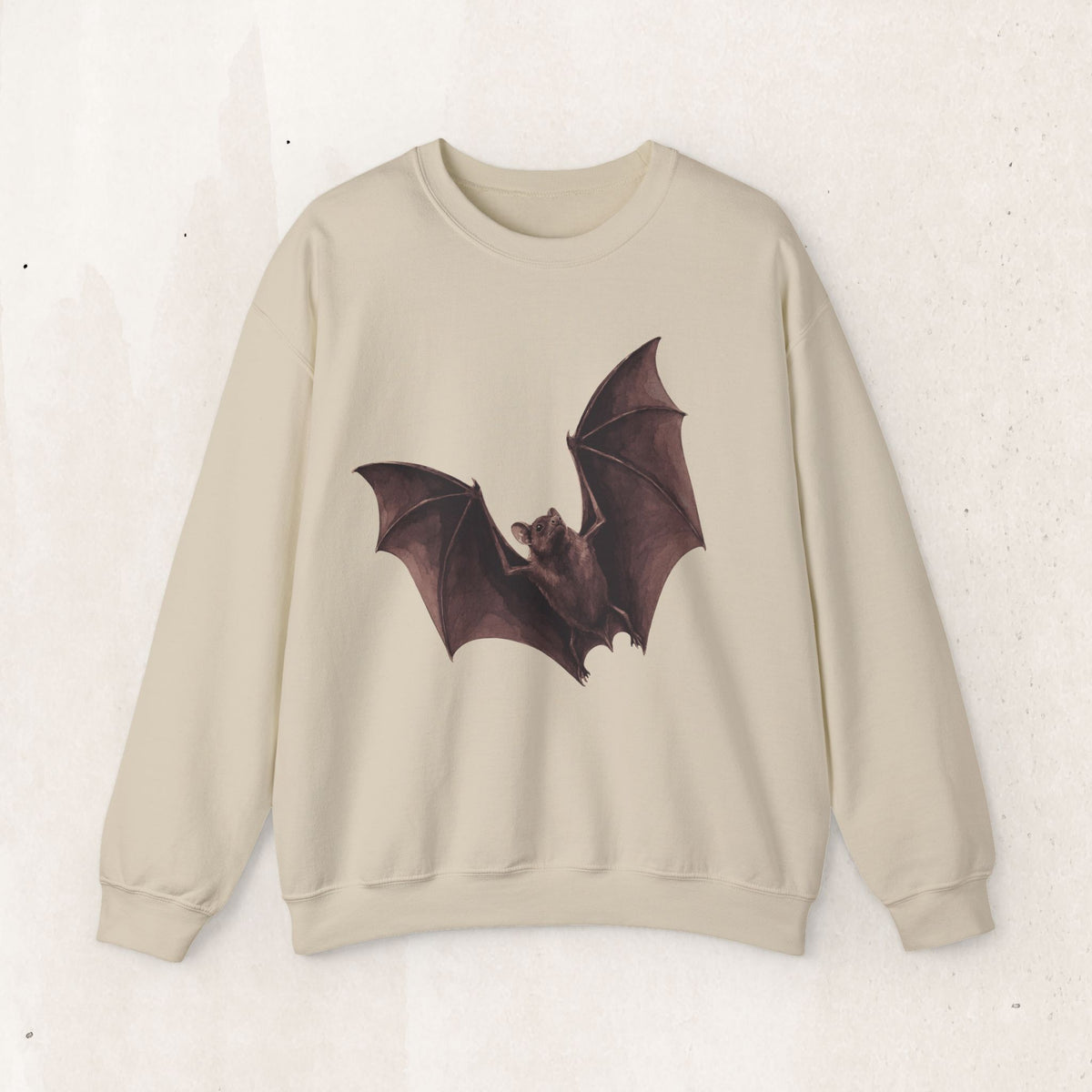 Flying Bat Graphic Crewneck Sweatshirt