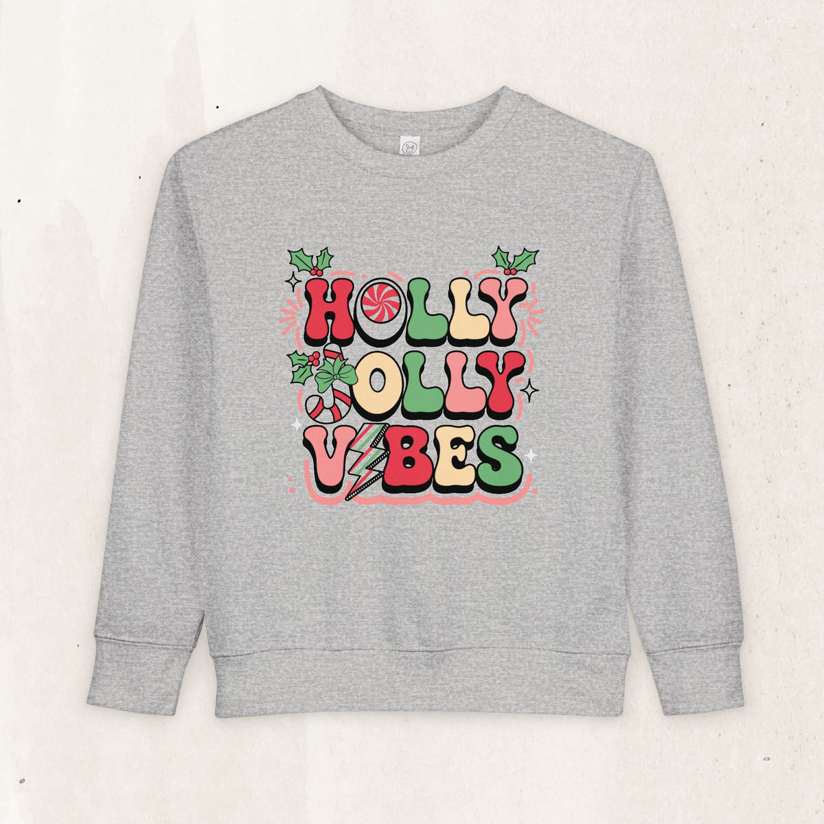 Holly Jolly Vibes Toddler Sweatshirt