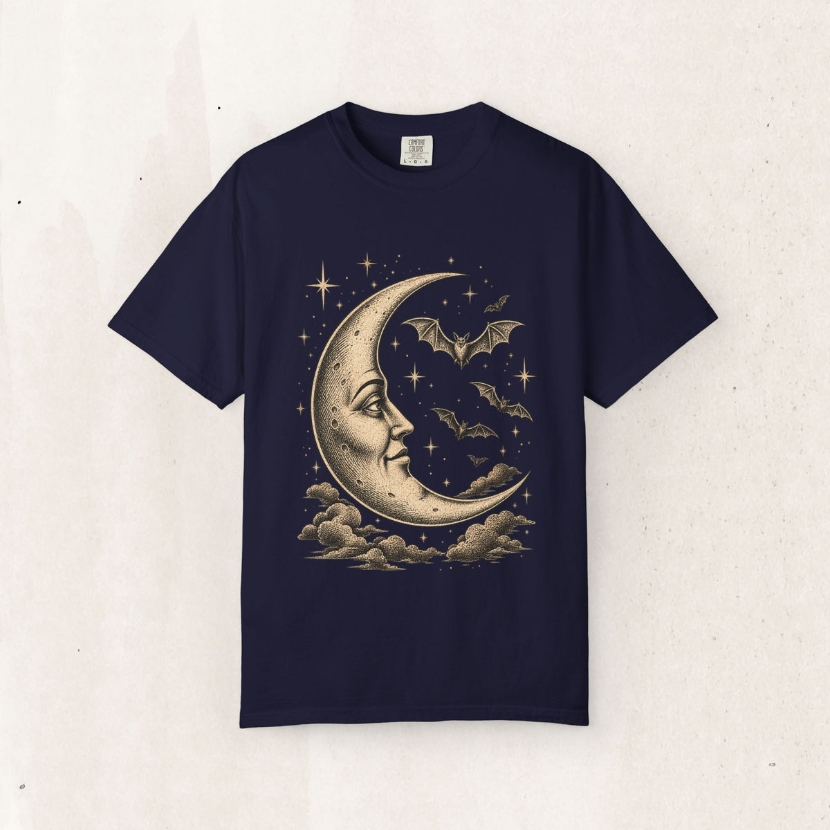 Crescent Moon & Bats Tee