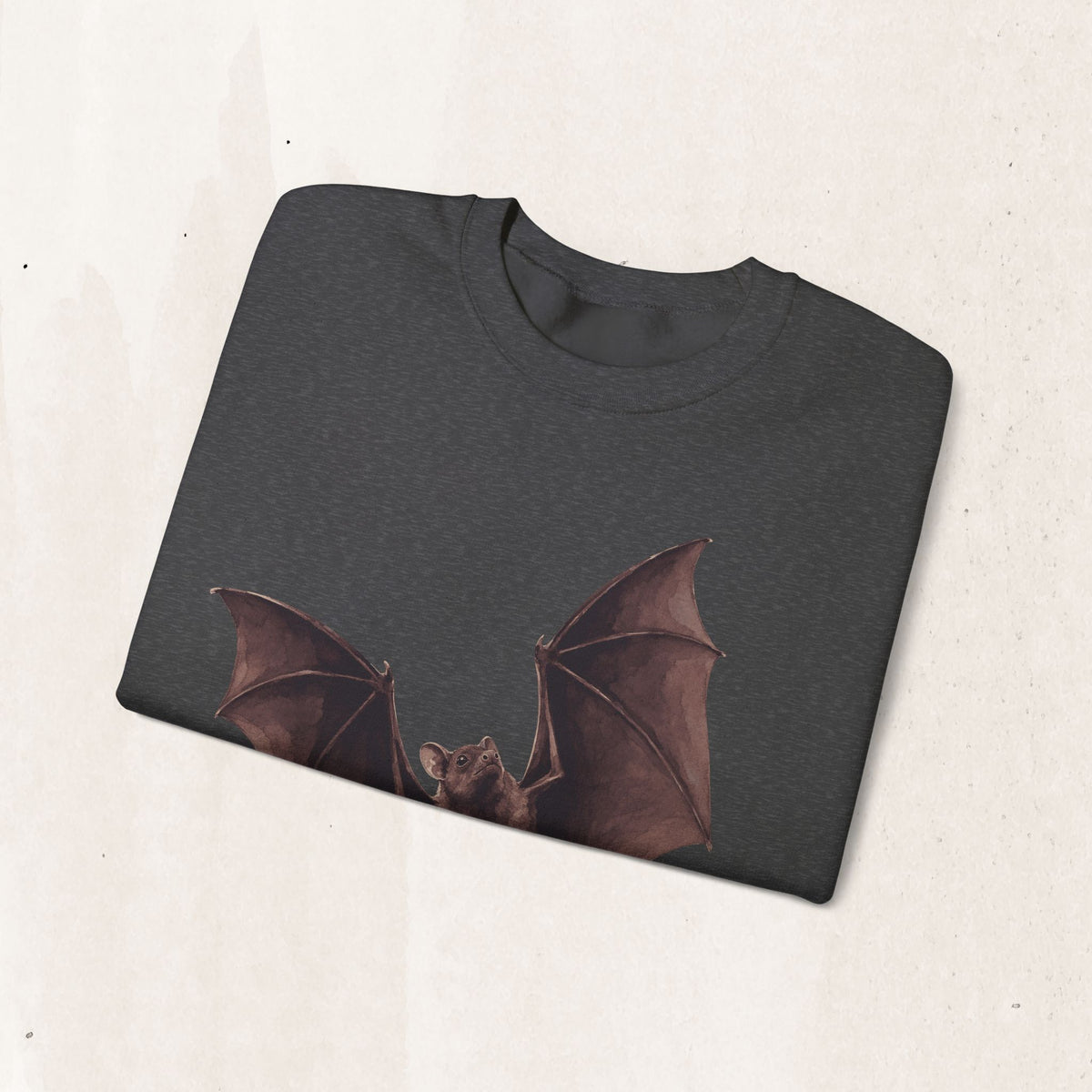 Flying Bat Sweatshirt in Dark Heather, alternate view