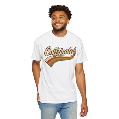 Caffeinated Retro Stripe Tee