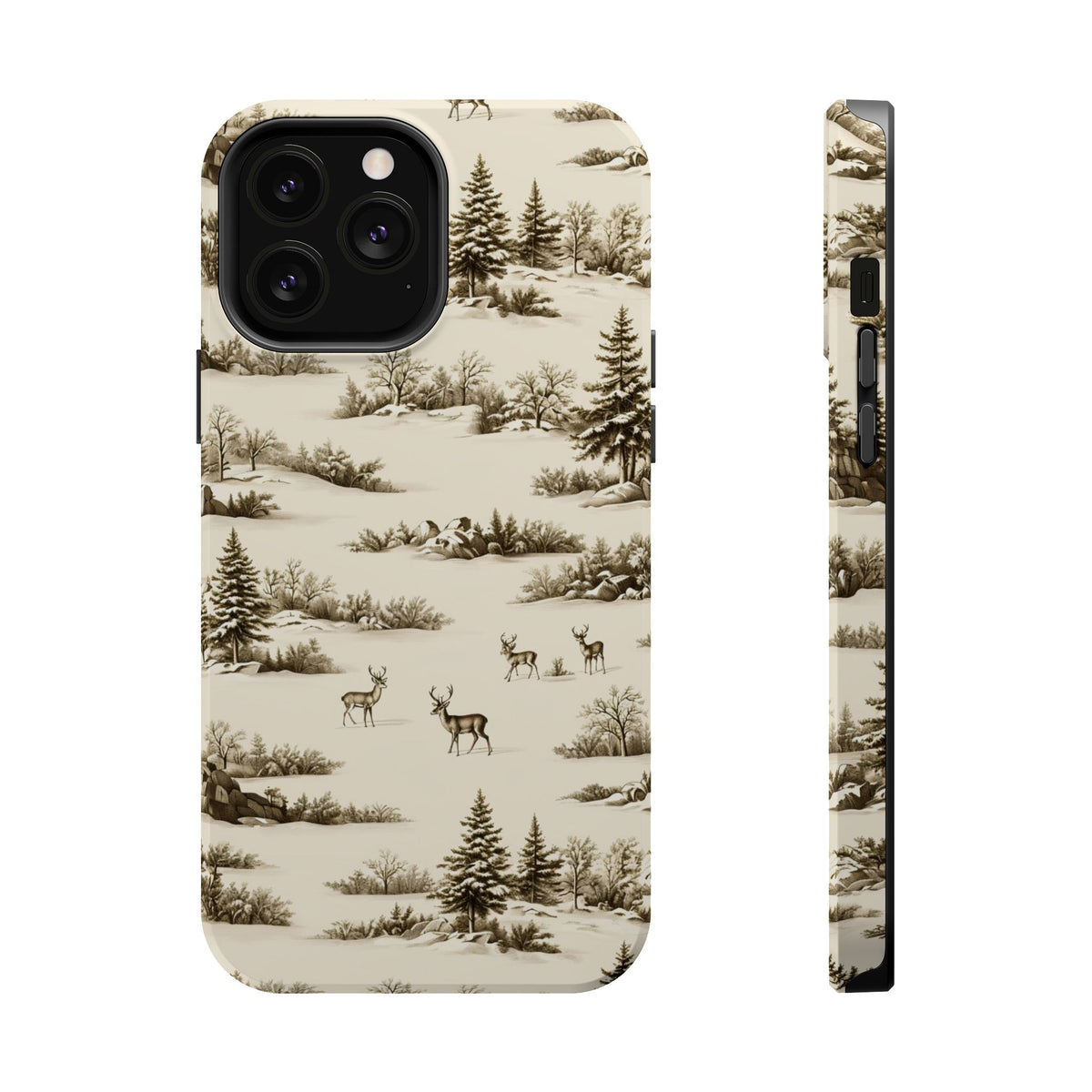Deer & Pine Woodland Magnetic Phone Case, alternate view