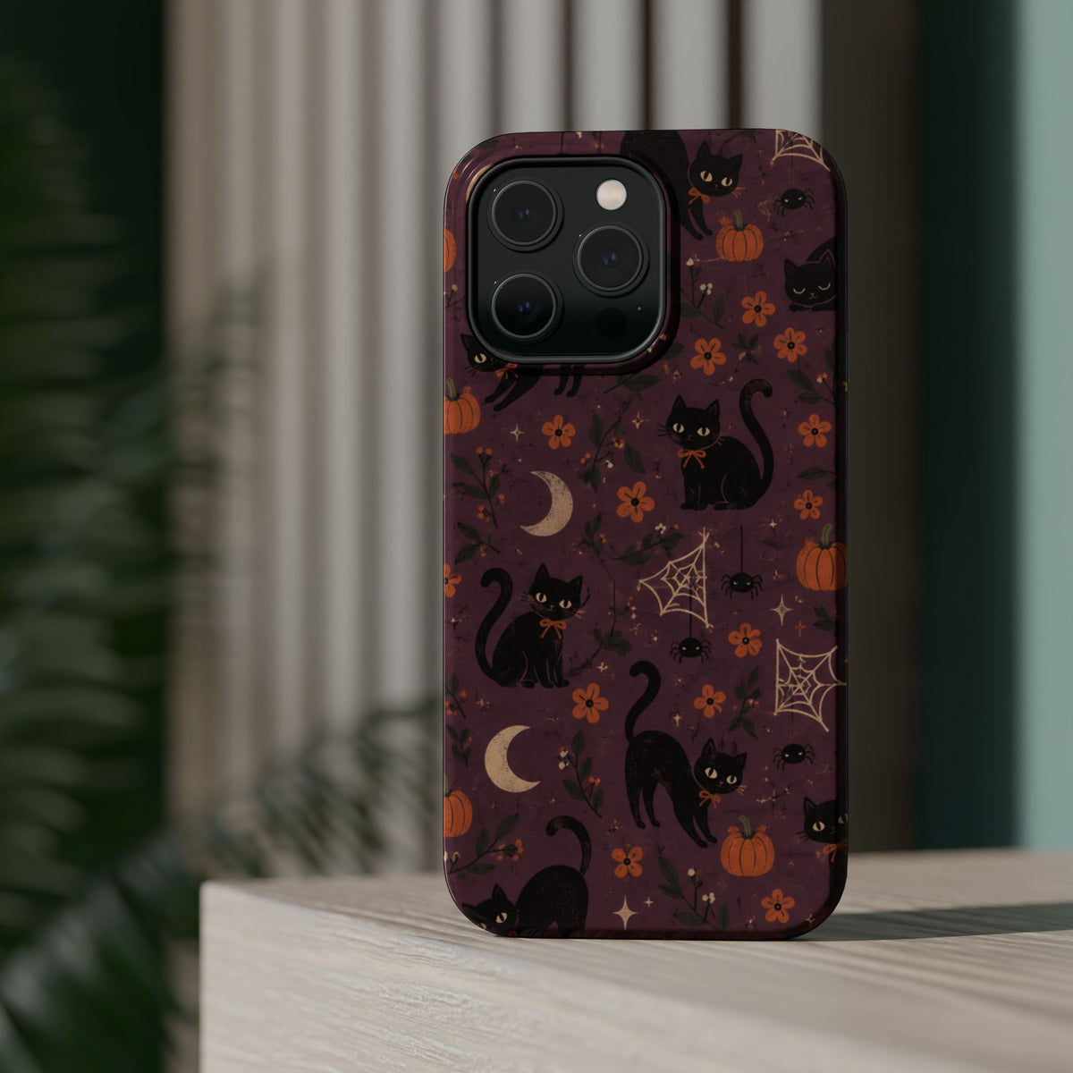 Halloween Black Cat MagSafe Phone Case, alternate view