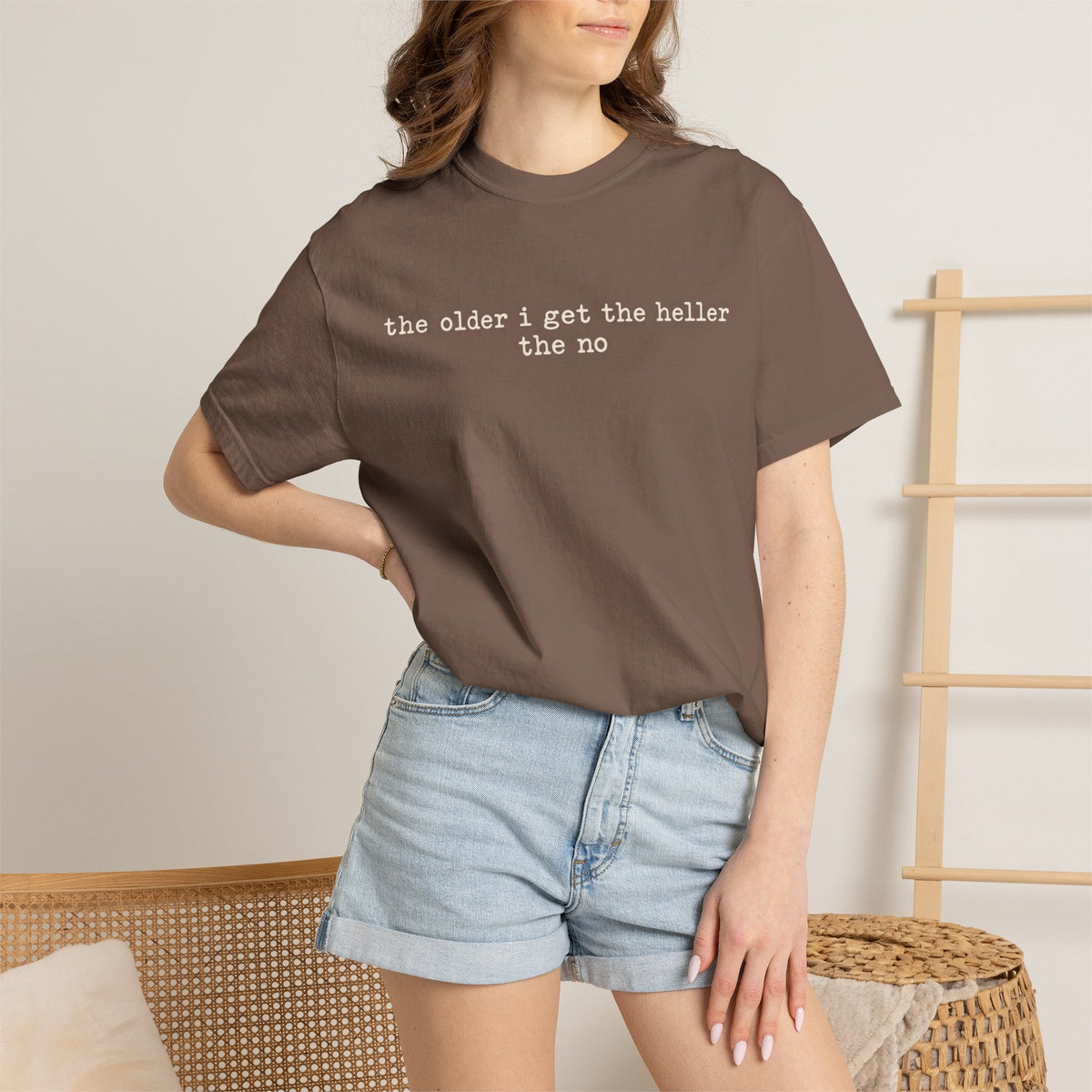 The Older I Get The Heller The No Graphic Tee