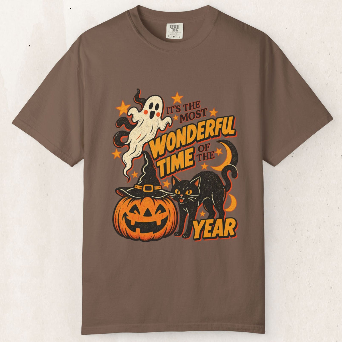 Halloween "It's the Most Wonderful Time of the Year" Tee – Espresso