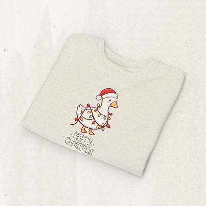 Santa Hat Duck "Merry Christmas" Toddler Sweatshirt