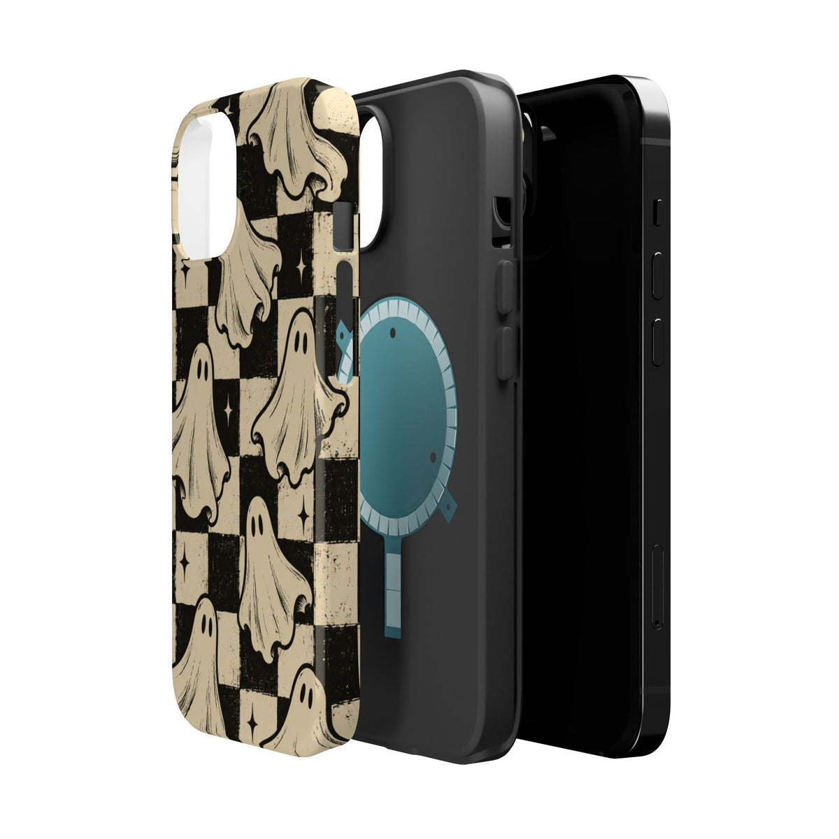 Ghost Checker Magnetic Phone Case, alternate view