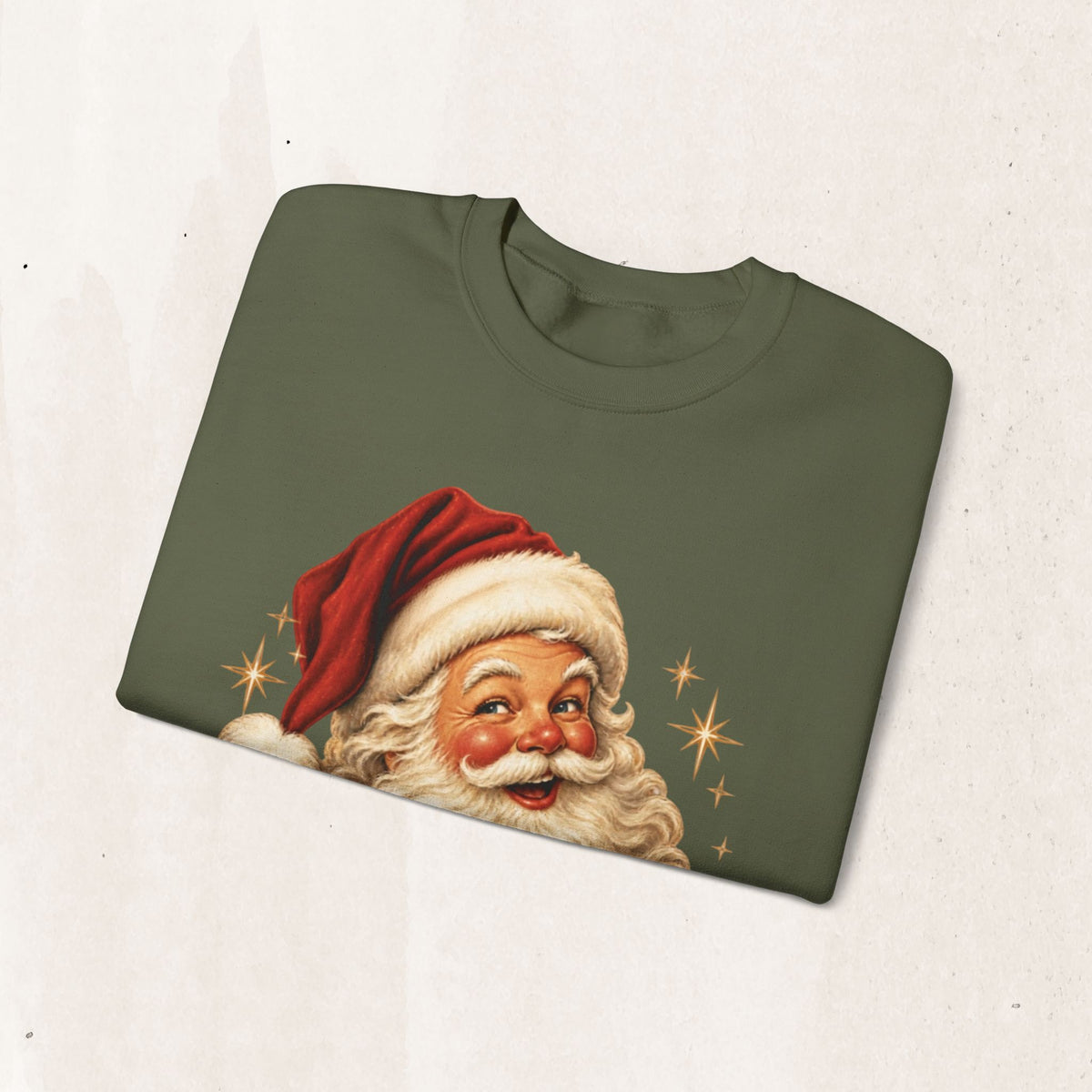 Vintage Santa Claus Crewneck Sweatshirt Printify