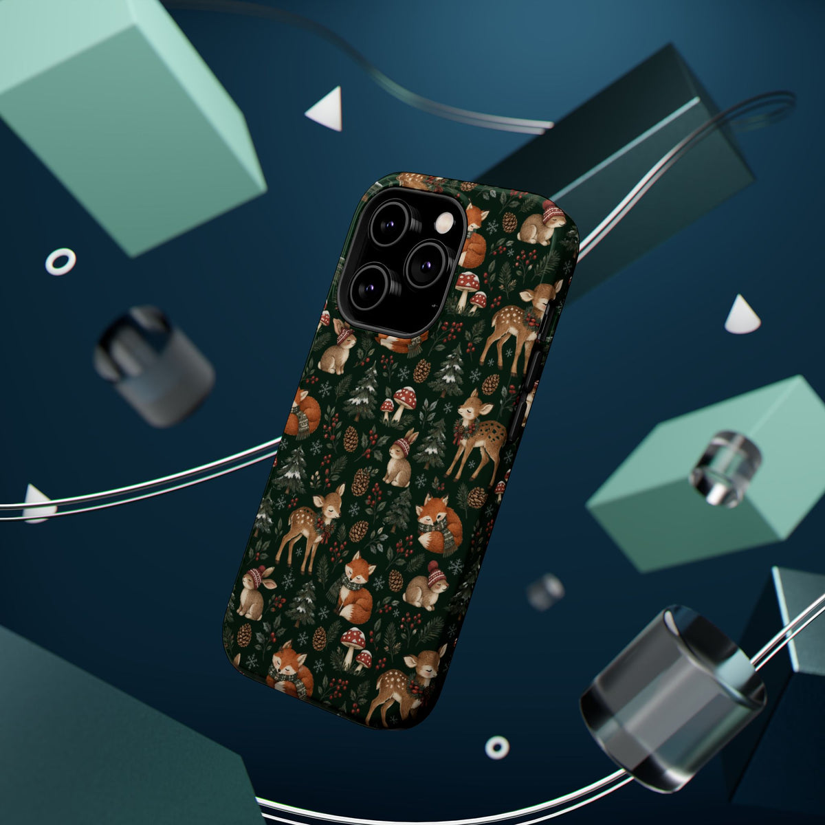 Woodland Fox & Deer MagSafe Phone Case, alternate view