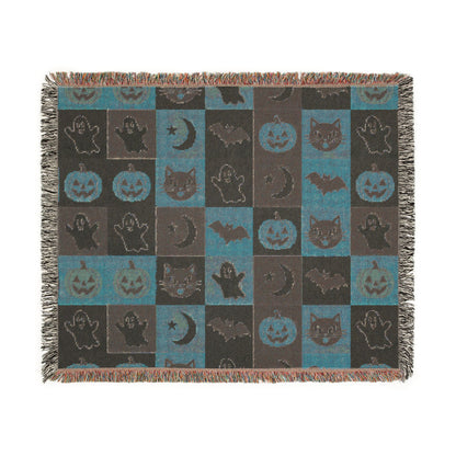 Halloween Patchwork Woven Blanket