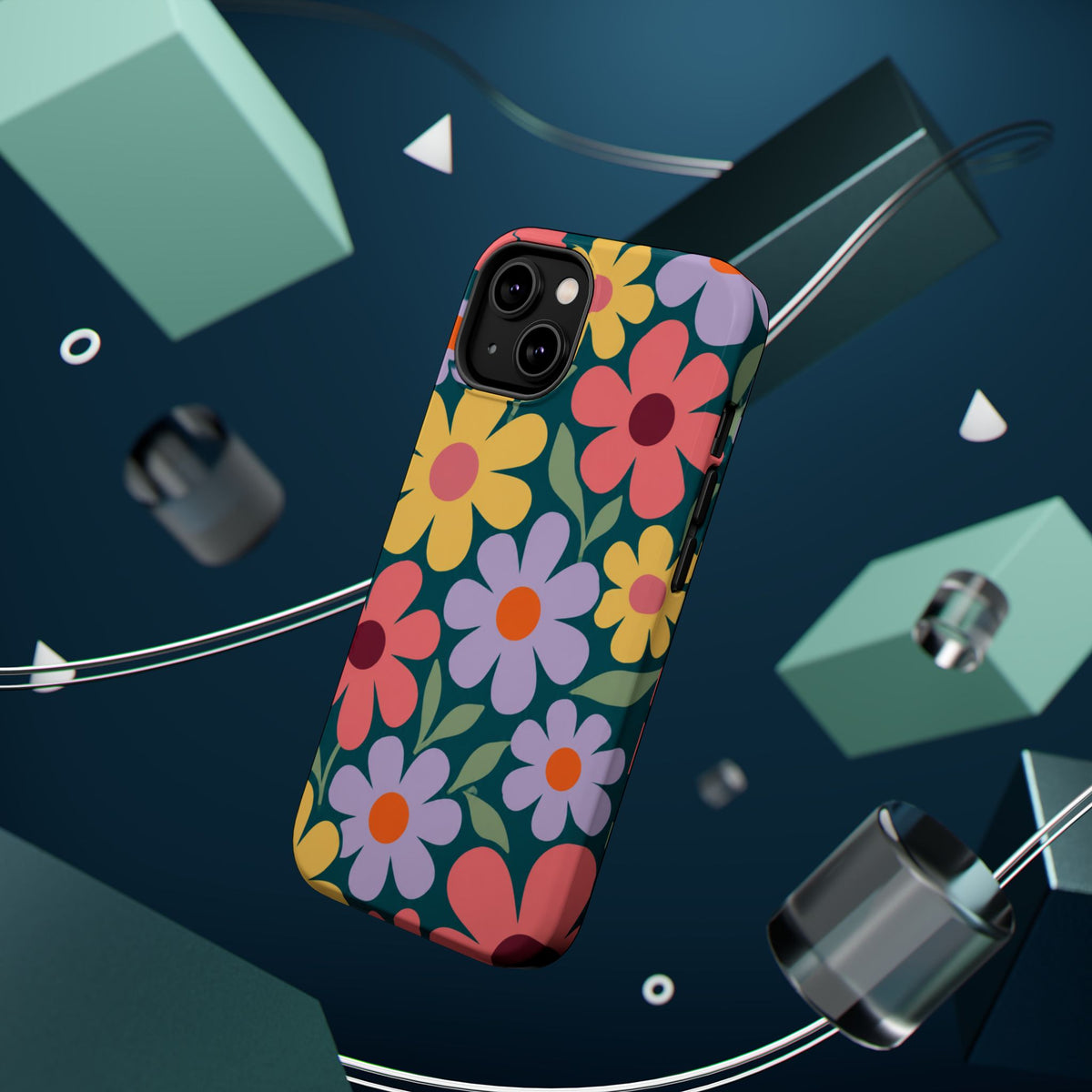 Retro Floral Phone Case, alternate view