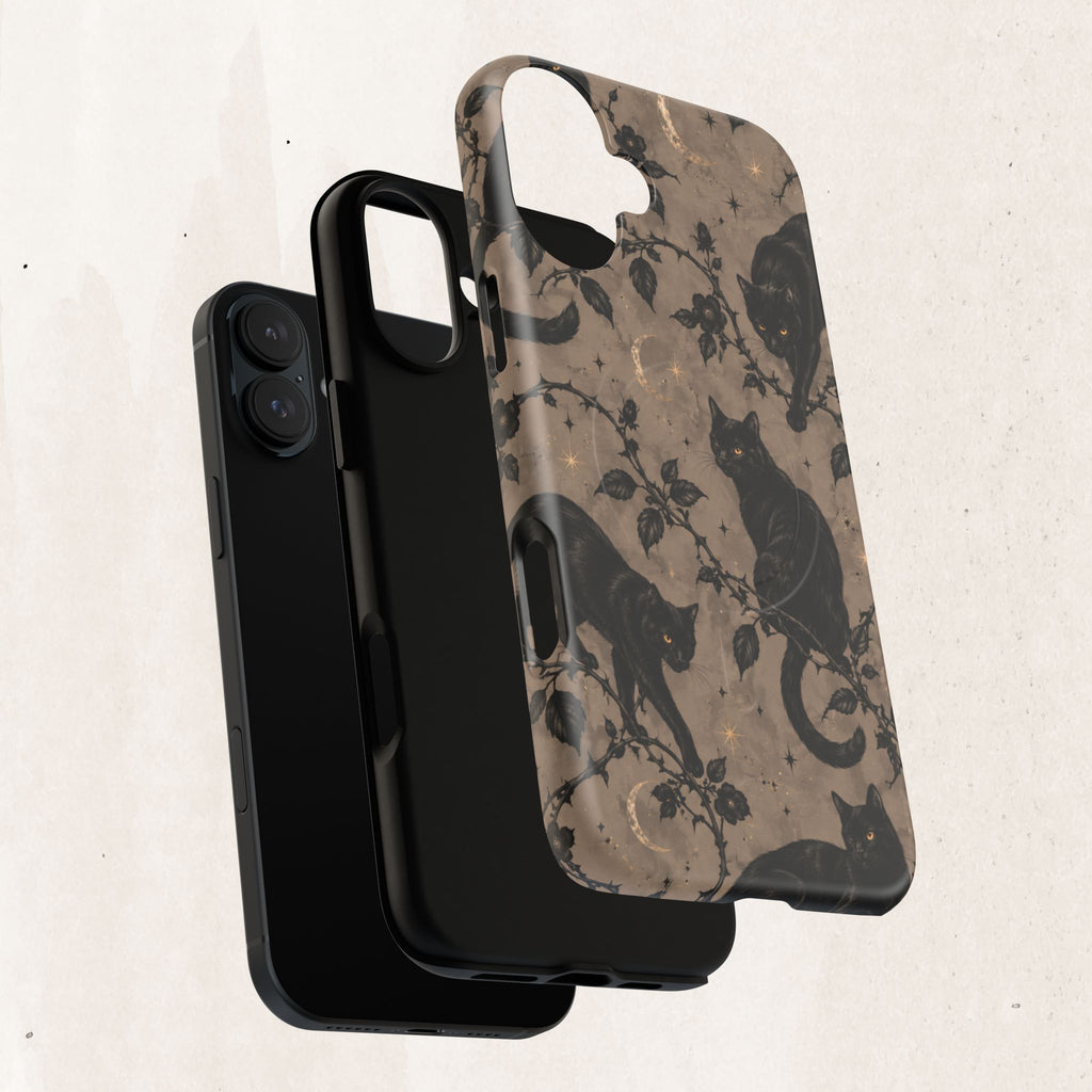 Vintage Black Cats Tough Phone Case