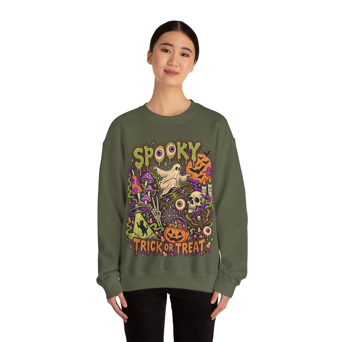 Halloween Spooky Trick or Treat Sweatshirt
