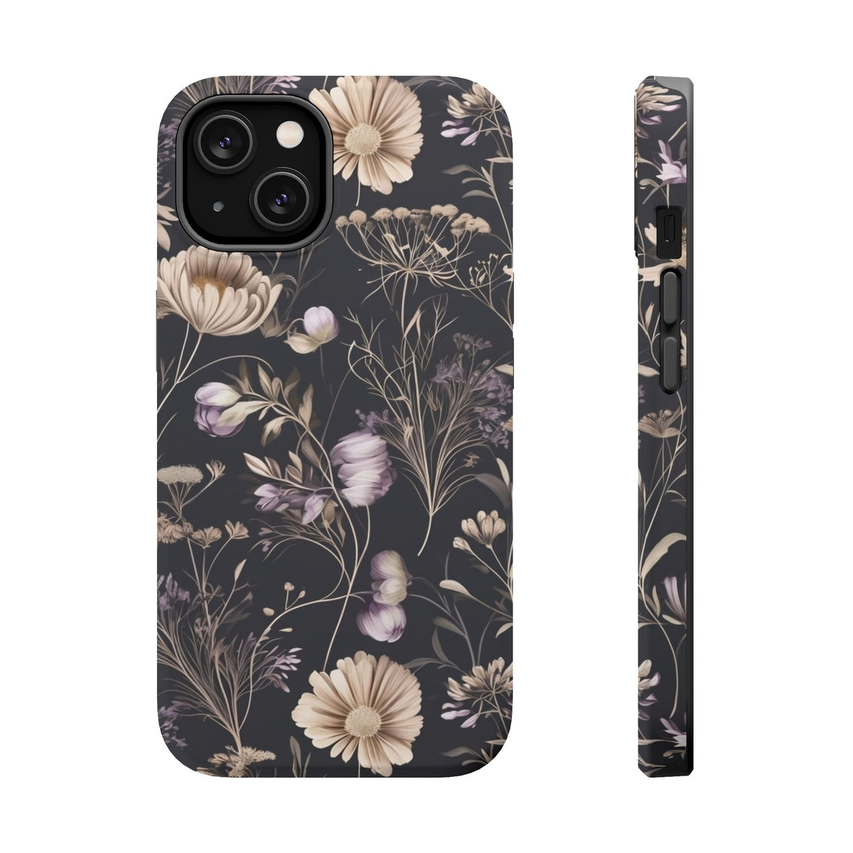 Dark Floral Magnetic Phone Case, alternate view