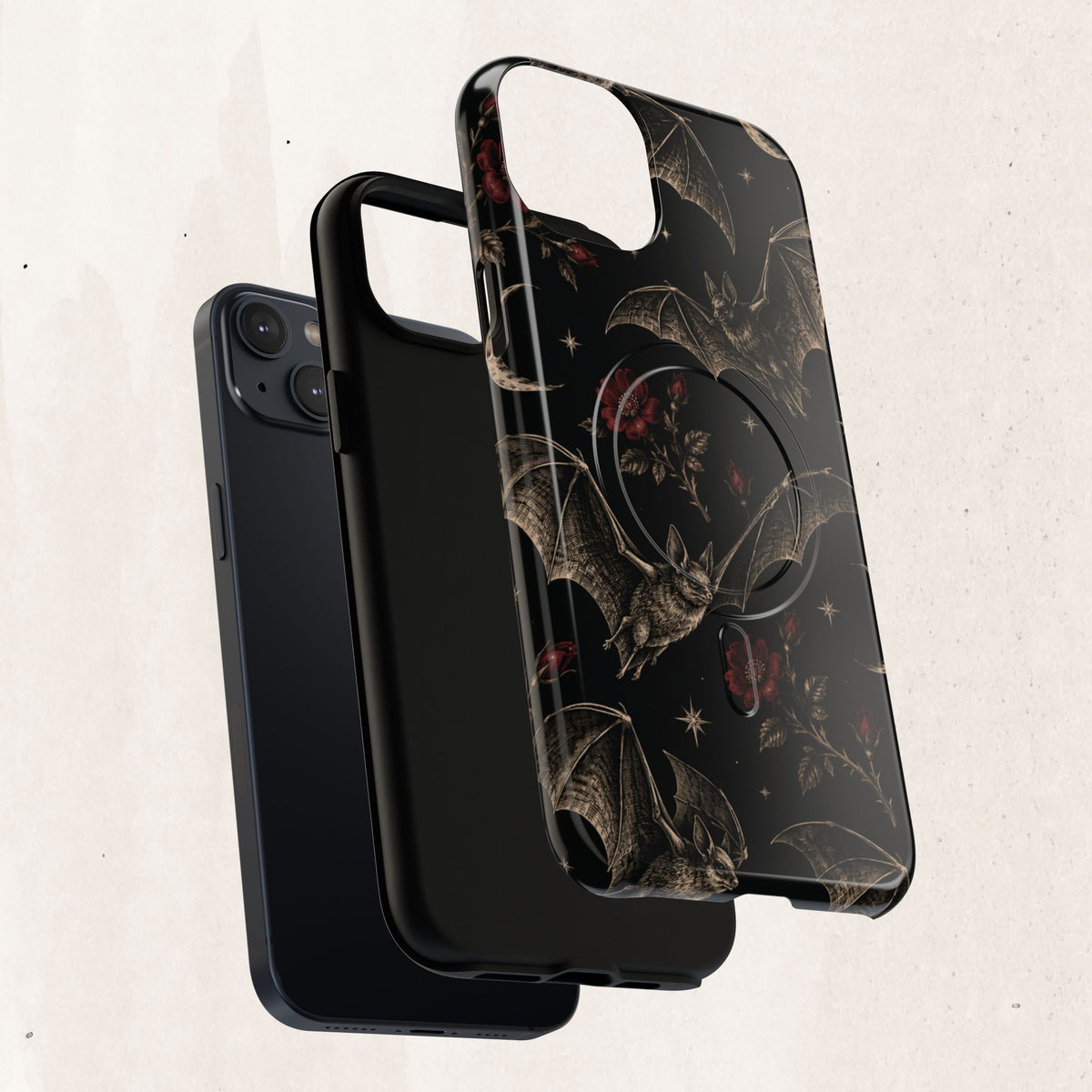 Gothic Bat & Moon Tough Magnetic Phone Case