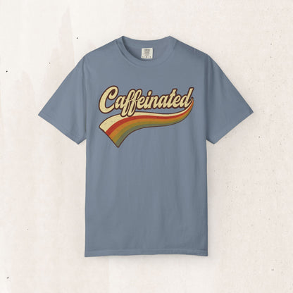 Caffeinated Retro Stripe Tee