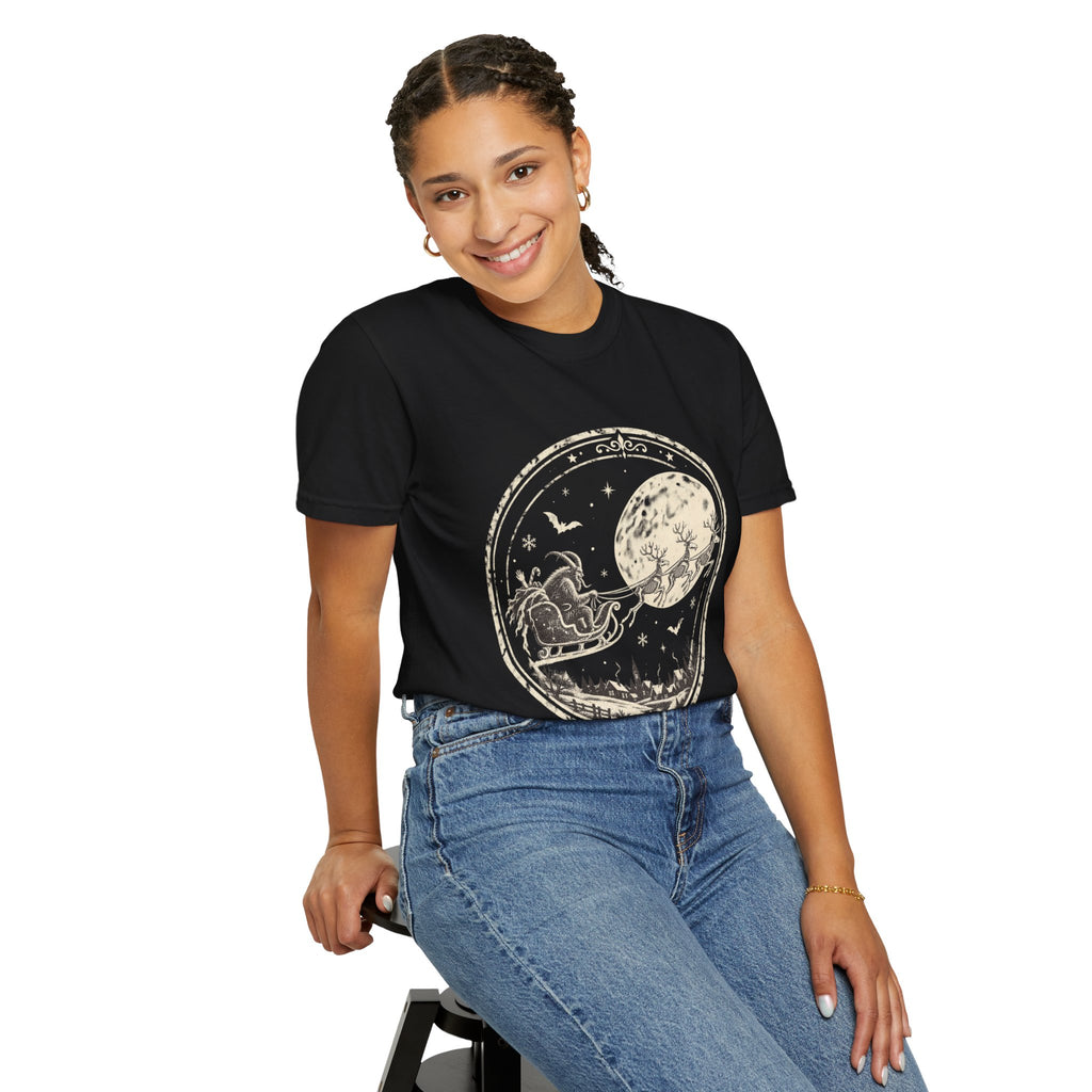 Krampus Moonlit Sleigh Tee