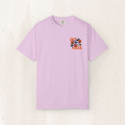 Embroidered Retro "October" Halloween Tee