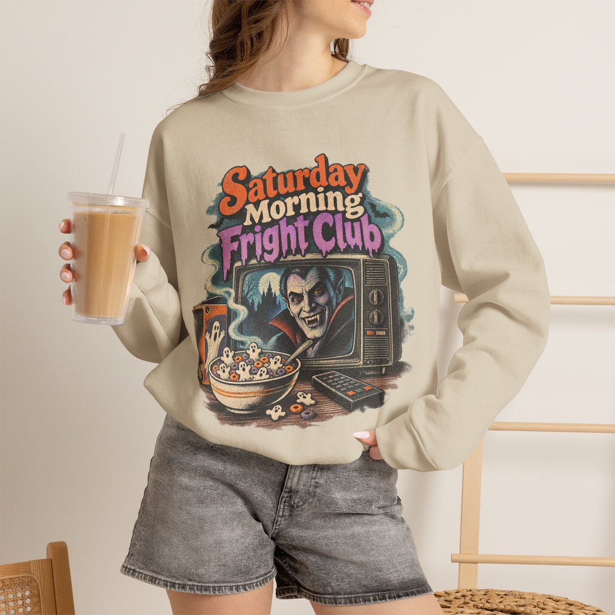 Saturday Morning Fright Club Crewneck Sweatshirt