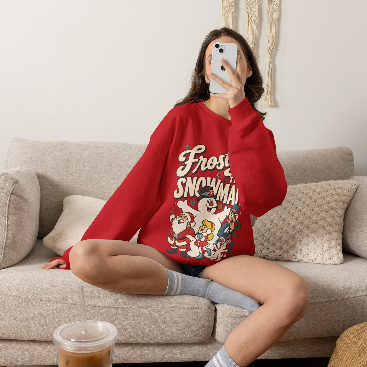 Frosty the Snowman Vintage Holiday Crewneck Sweatshirt