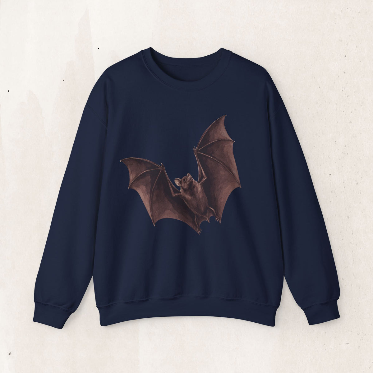 Flying Bat Graphic Crewneck Sweatshirt