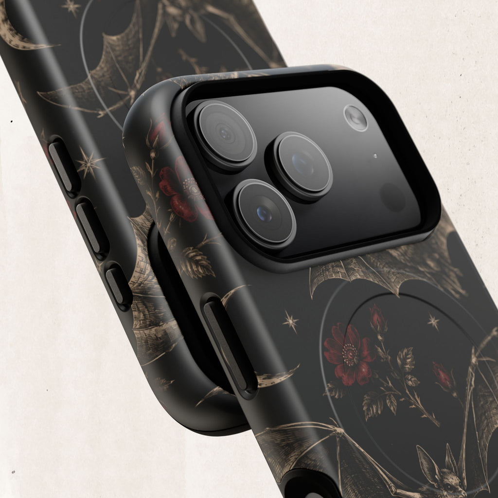 Gothic Bat & Moon Tough Magnetic Phone Case