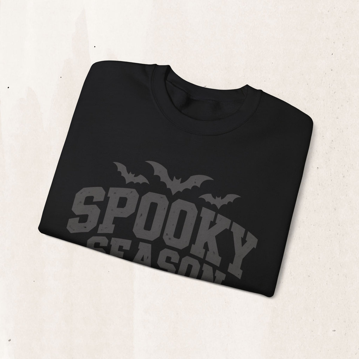 Spooky Season Sweatshirt — Halloween Bat Crewneck