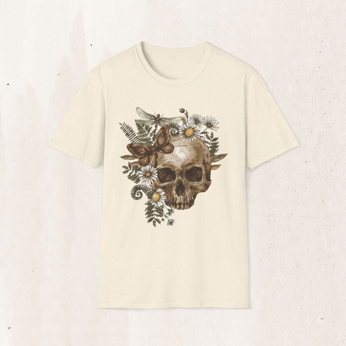Floral Skull Graphic Tee