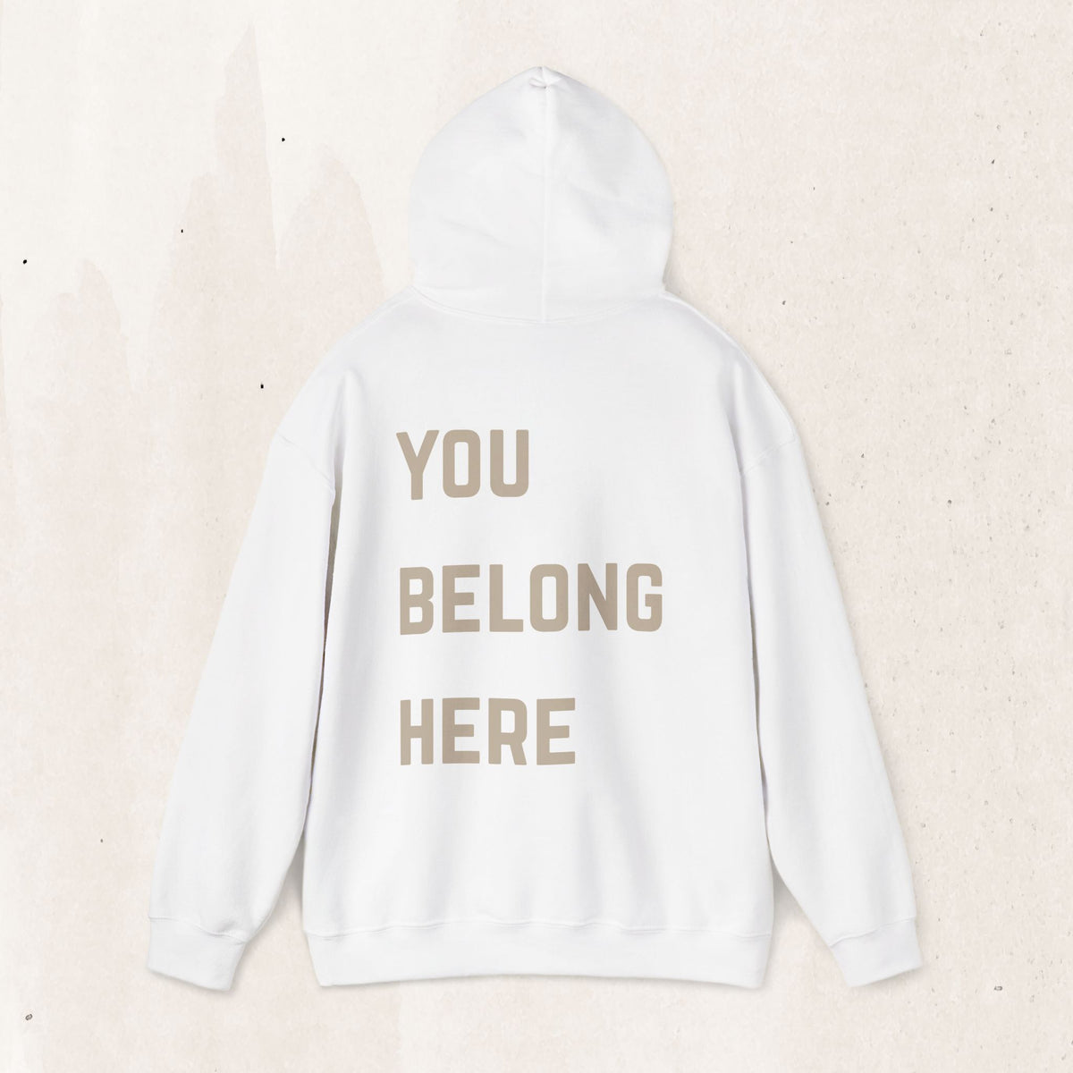 You Belong Here Hoodie | Suicide Awareness Back Print Pullover