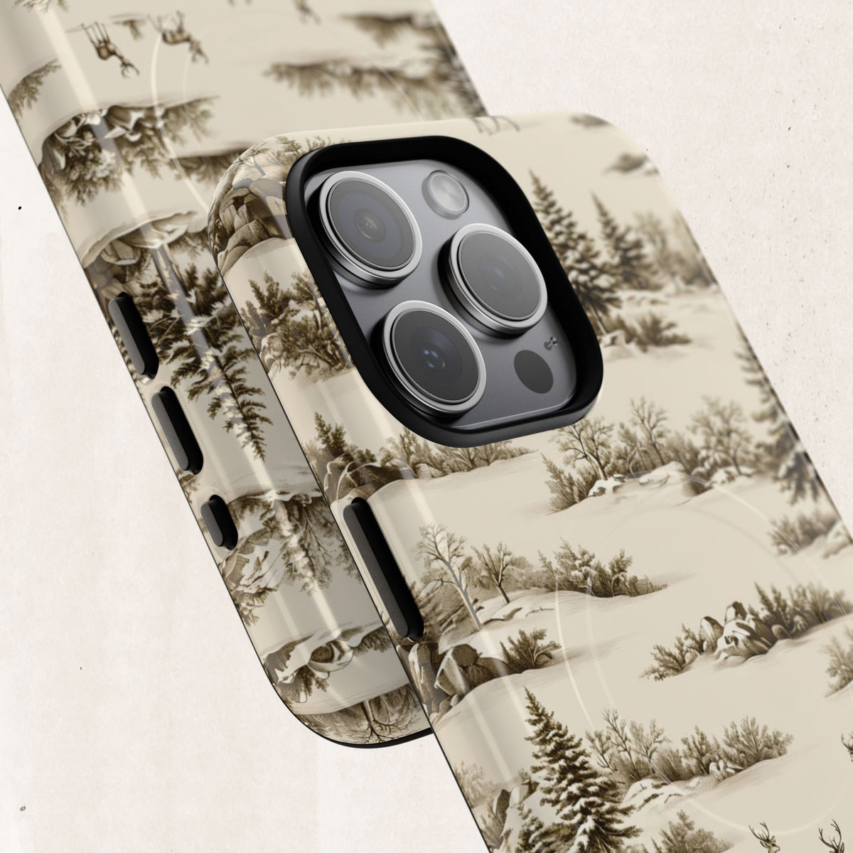 Deer & Pine Woodland Tough Magnetic Phone Case