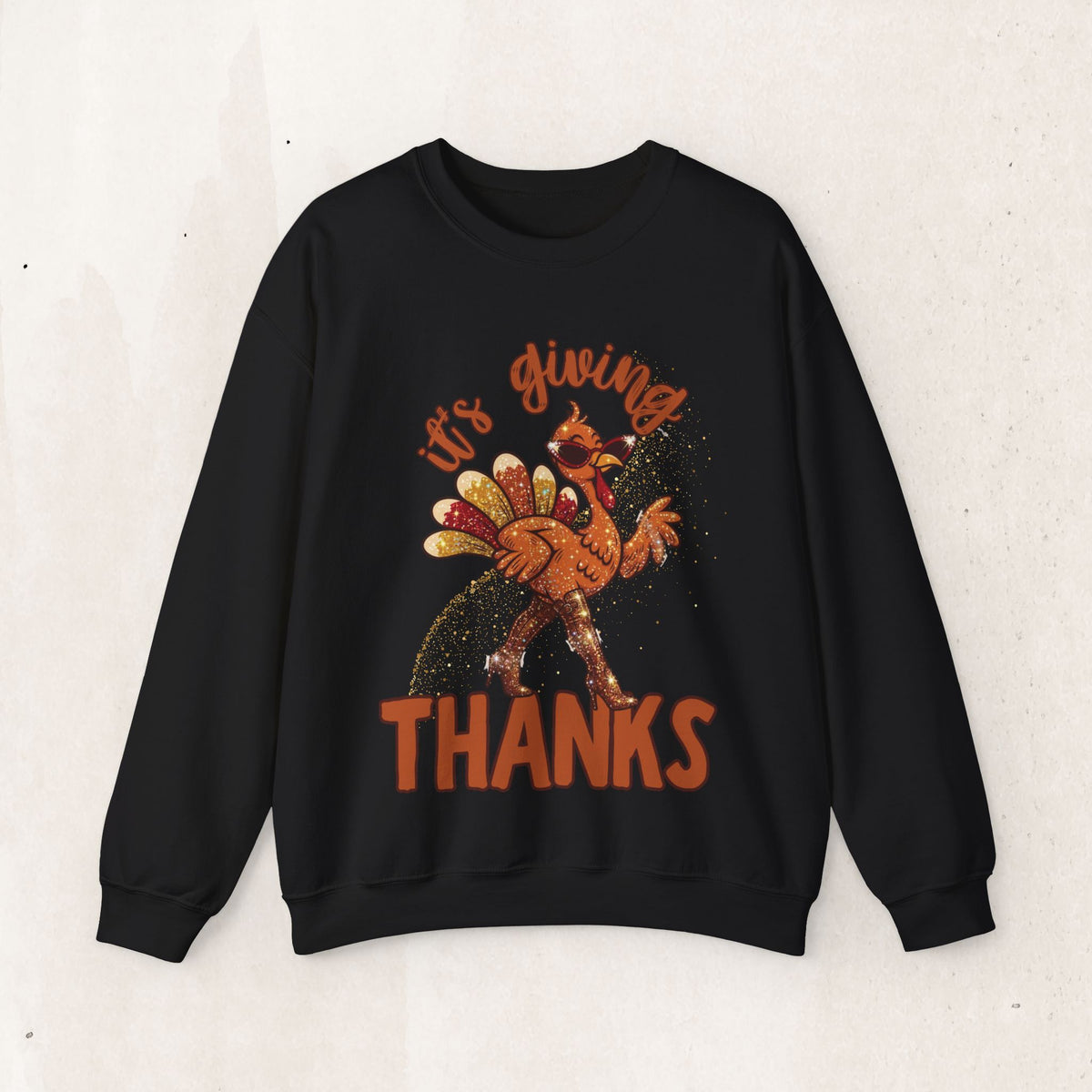 It’s Giving Thanks Thanksgiving Turkey Crewneck Sweatshirt, alternate view