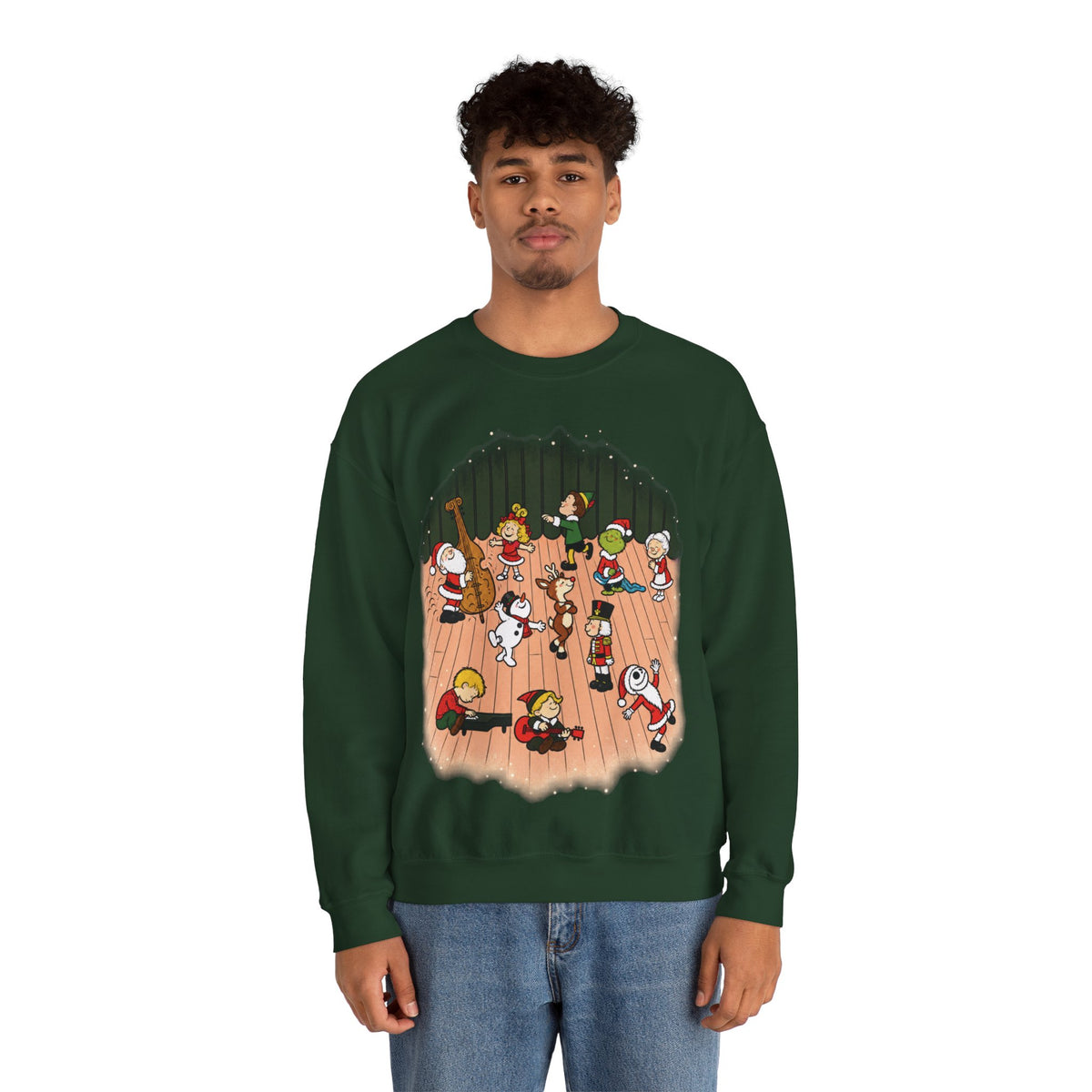 Peanuts Parody Christmas Characters sweatshirt
