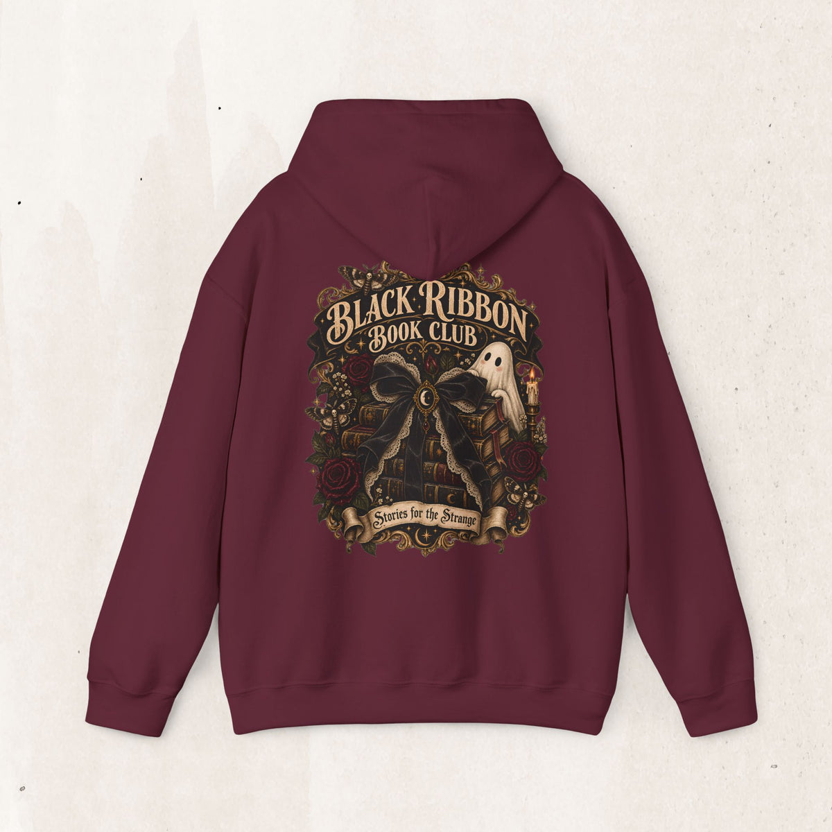 Black Ribbon Book Club Pullover Hoodie