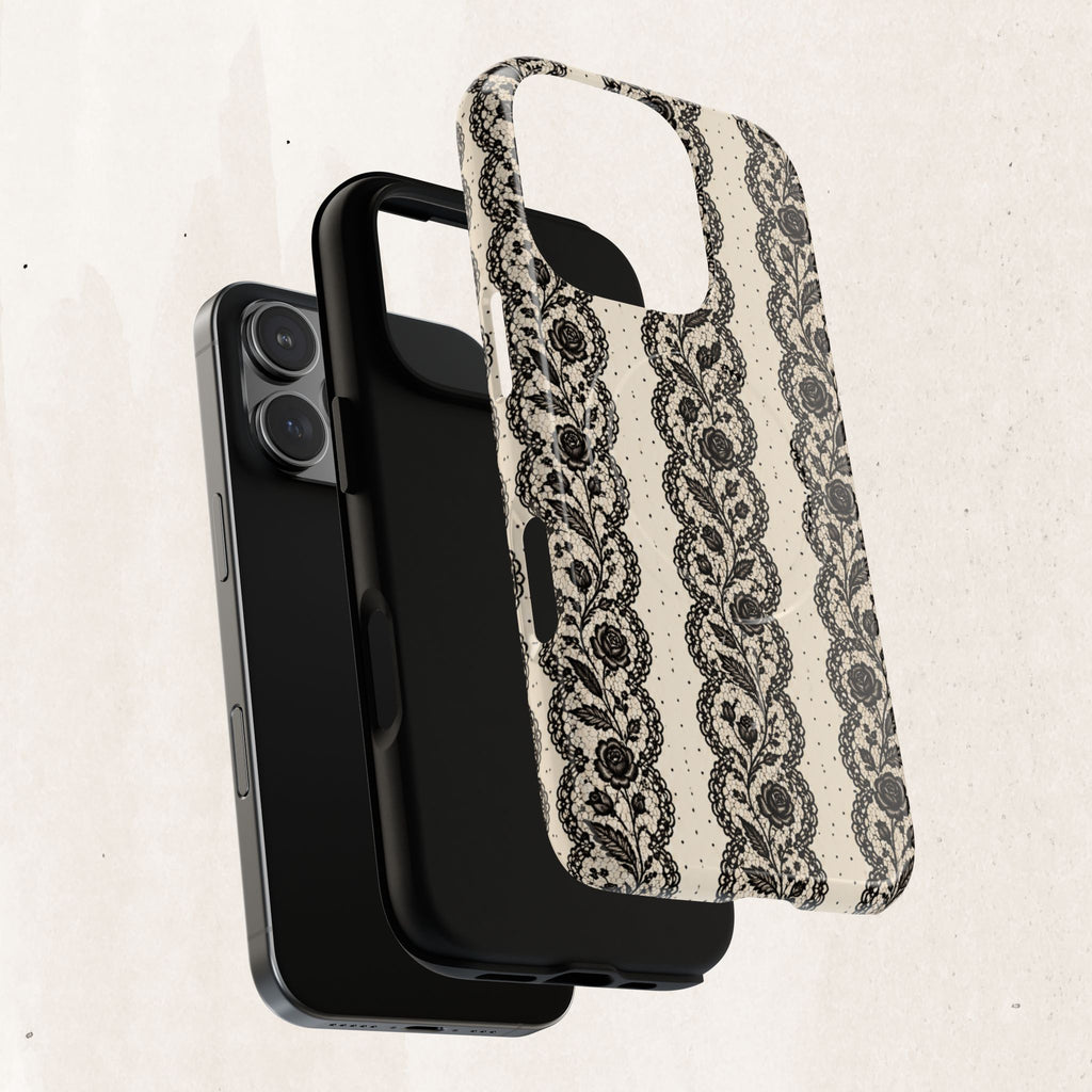Lace Stripes Magnetic Phone Case