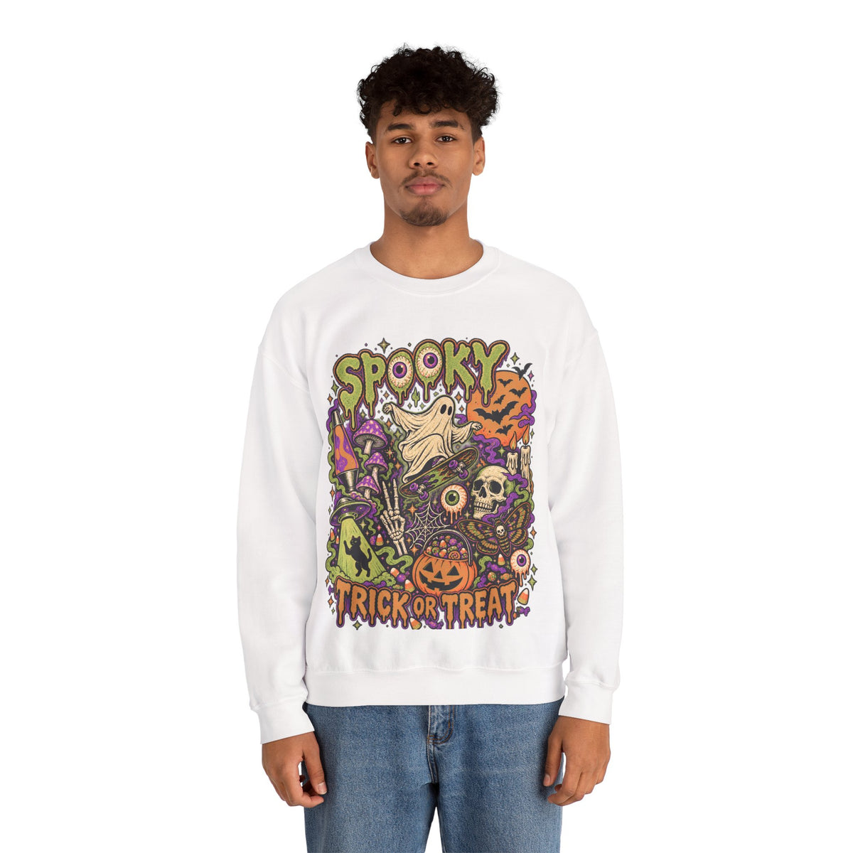 Halloween Spooky Trick or Treat Sweatshirt