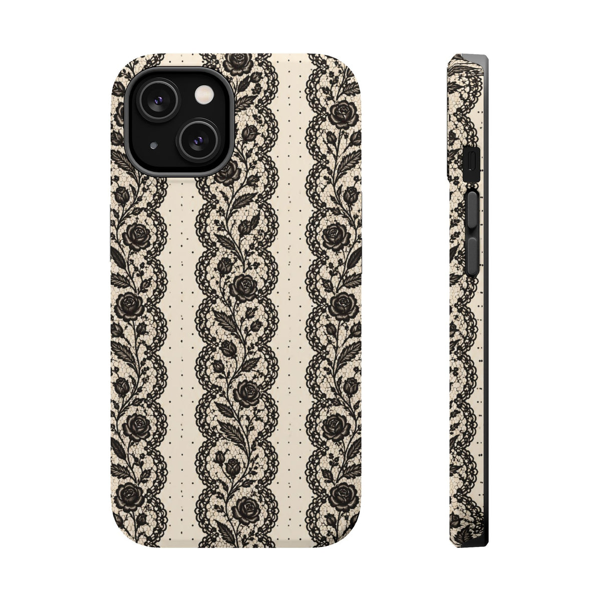 Lace Stripes Magnetic Phone Case, alternate view