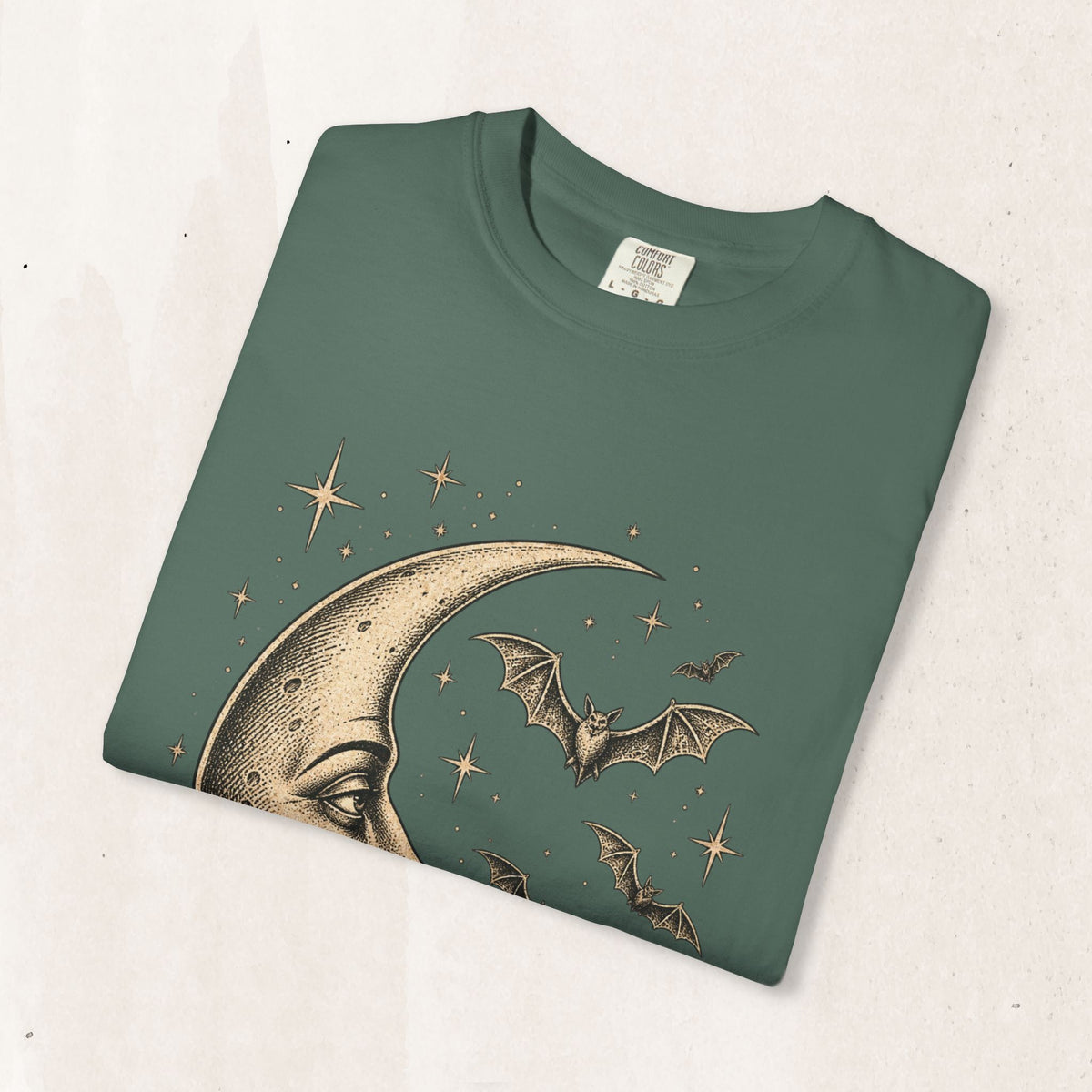 Crescent Moon & Bats Tee