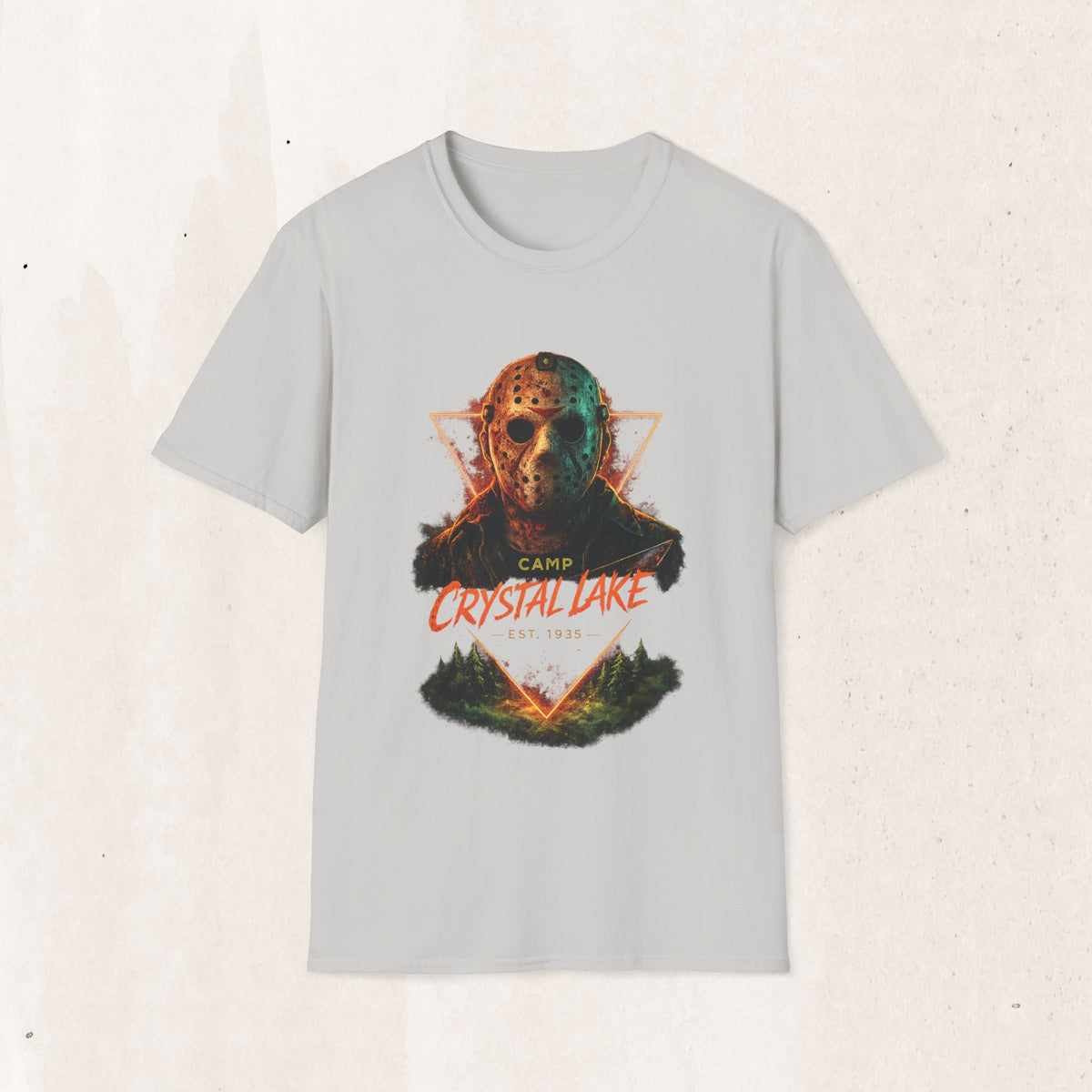 Jason Mask Horror T-Shirt — Camp Crystal Lake Graphic Tee