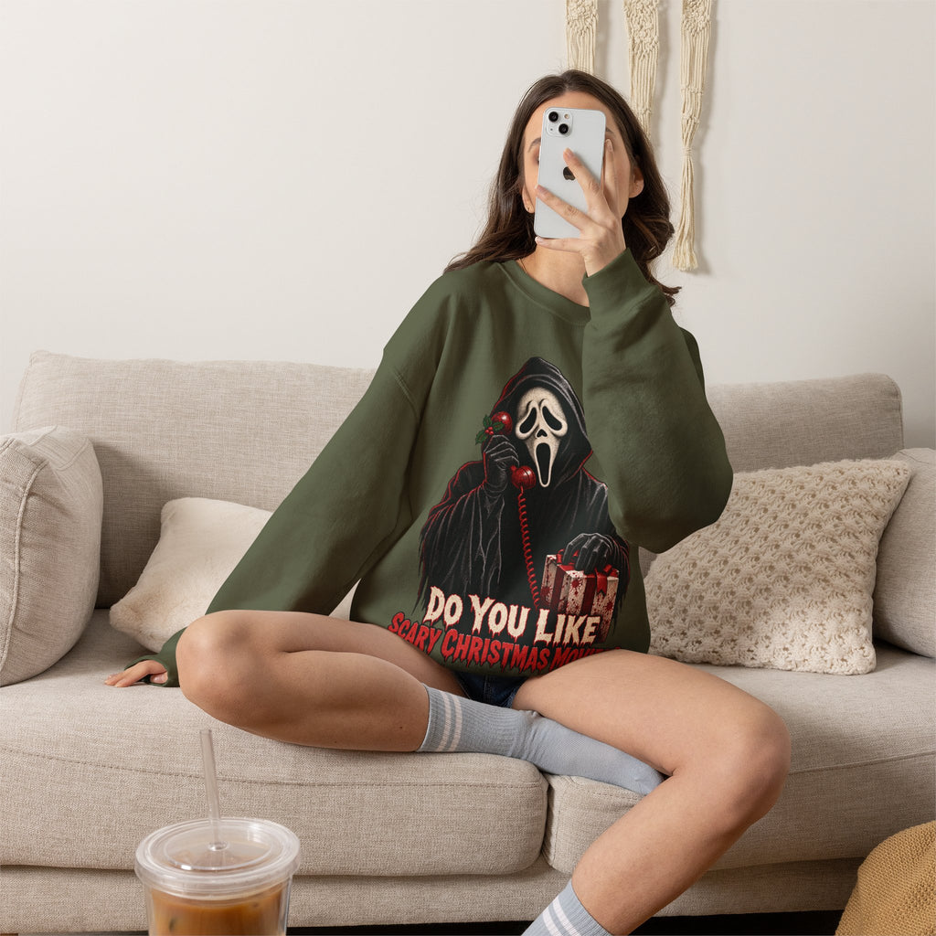 Ghostface "Do You Like Scary Movies?" Crewneck Sweatshirt