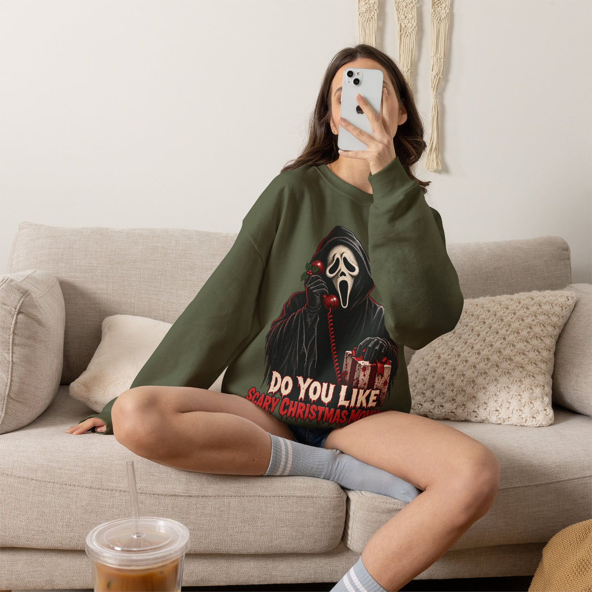 Ghostface "Do You Like Scary Movies?" Crewneck Sweatshirt