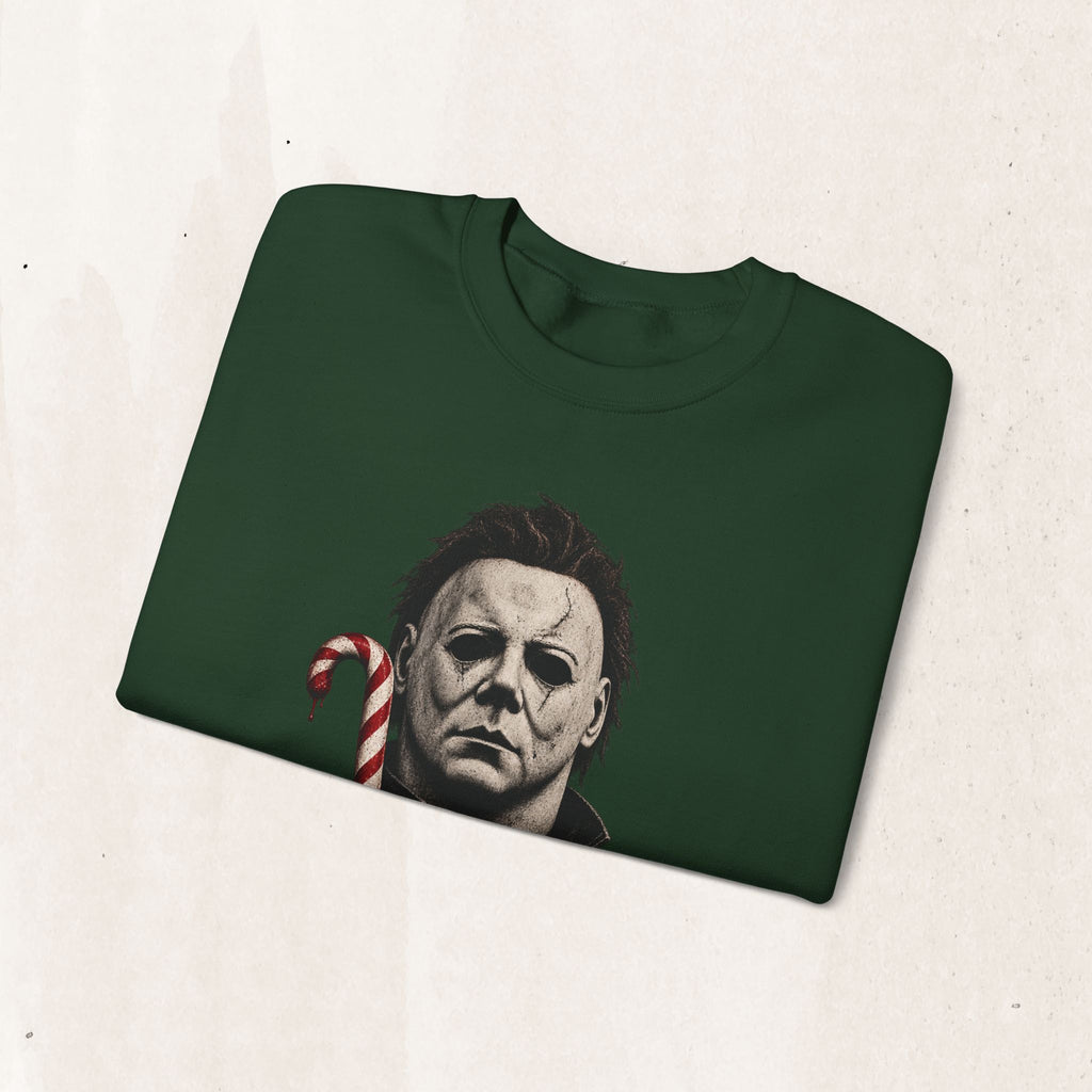 Michael Myers Candycane Crewneck Sweatshirt