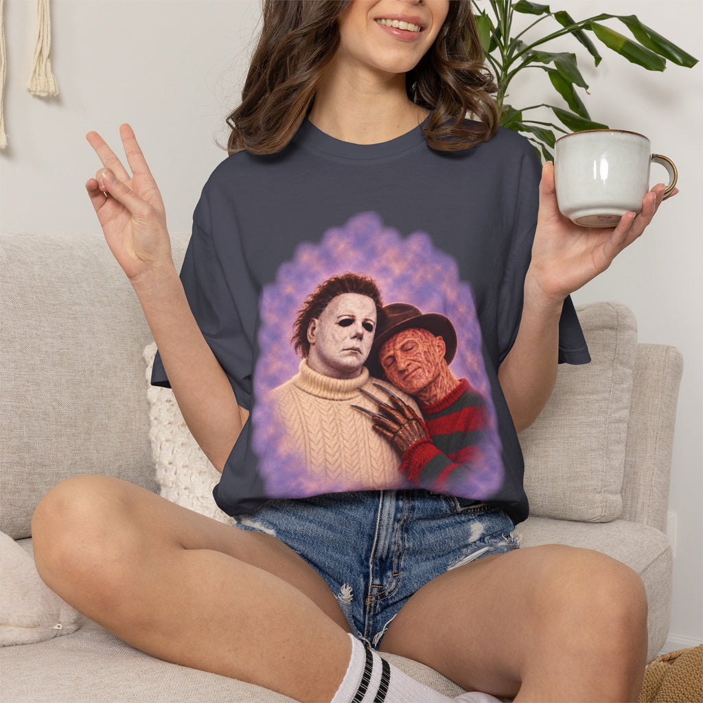 Michael Myers & Freddy Kreuger 80's Portrait Tee