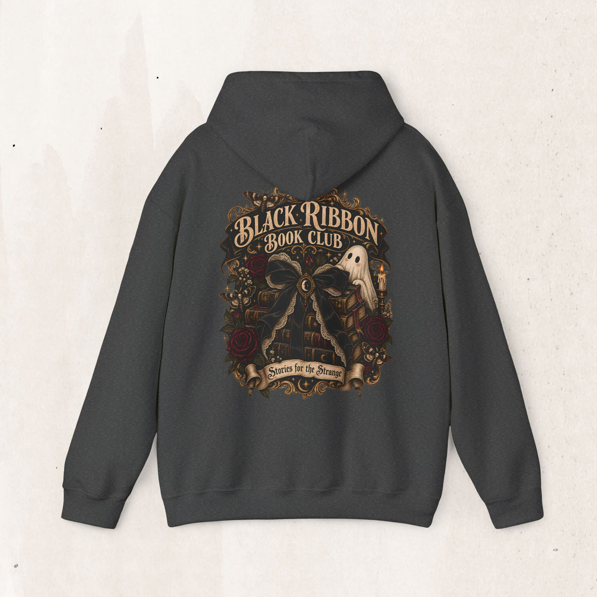Black Ribbon Book Club Pullover Hoodie