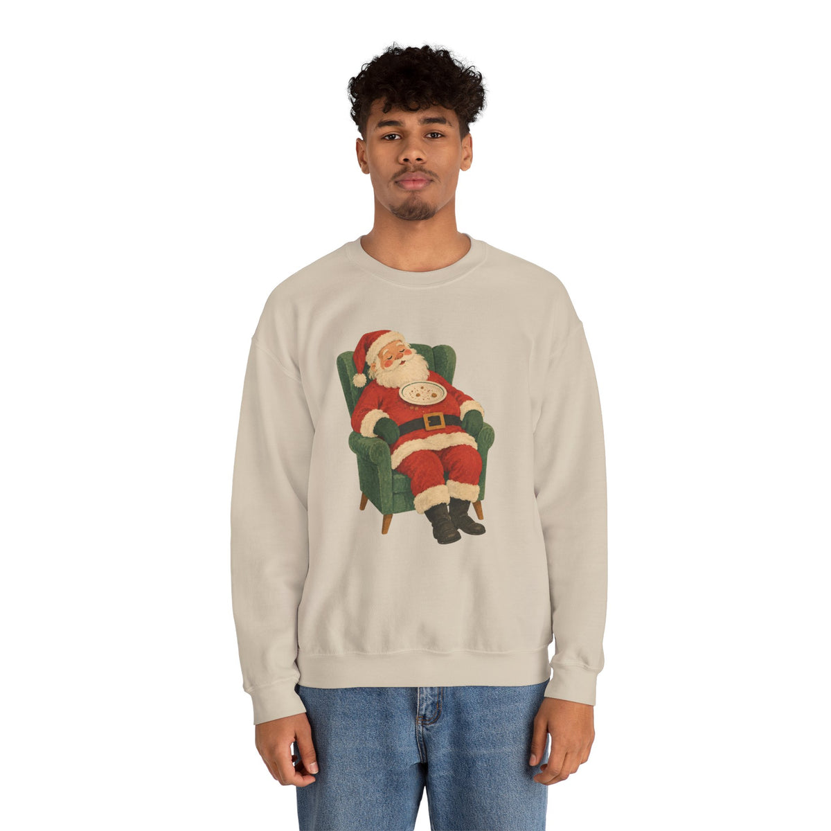 Vintage Santa Claus in Armchair sweatshirt