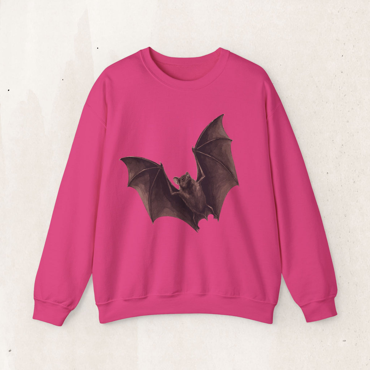 Flying Bat Graphic Crewneck Sweatshirt