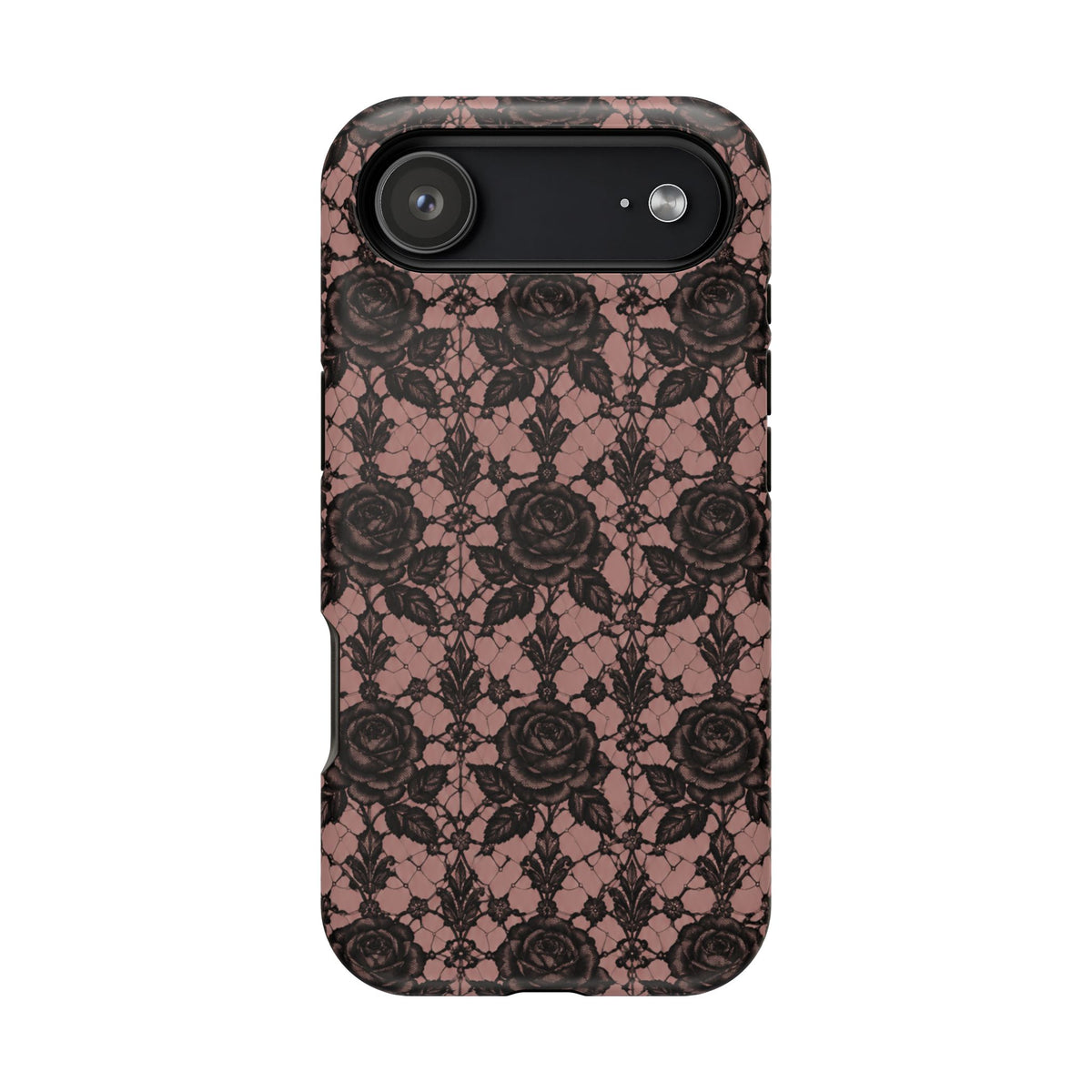 Vintage Black Rose Phone Case, alternate view
