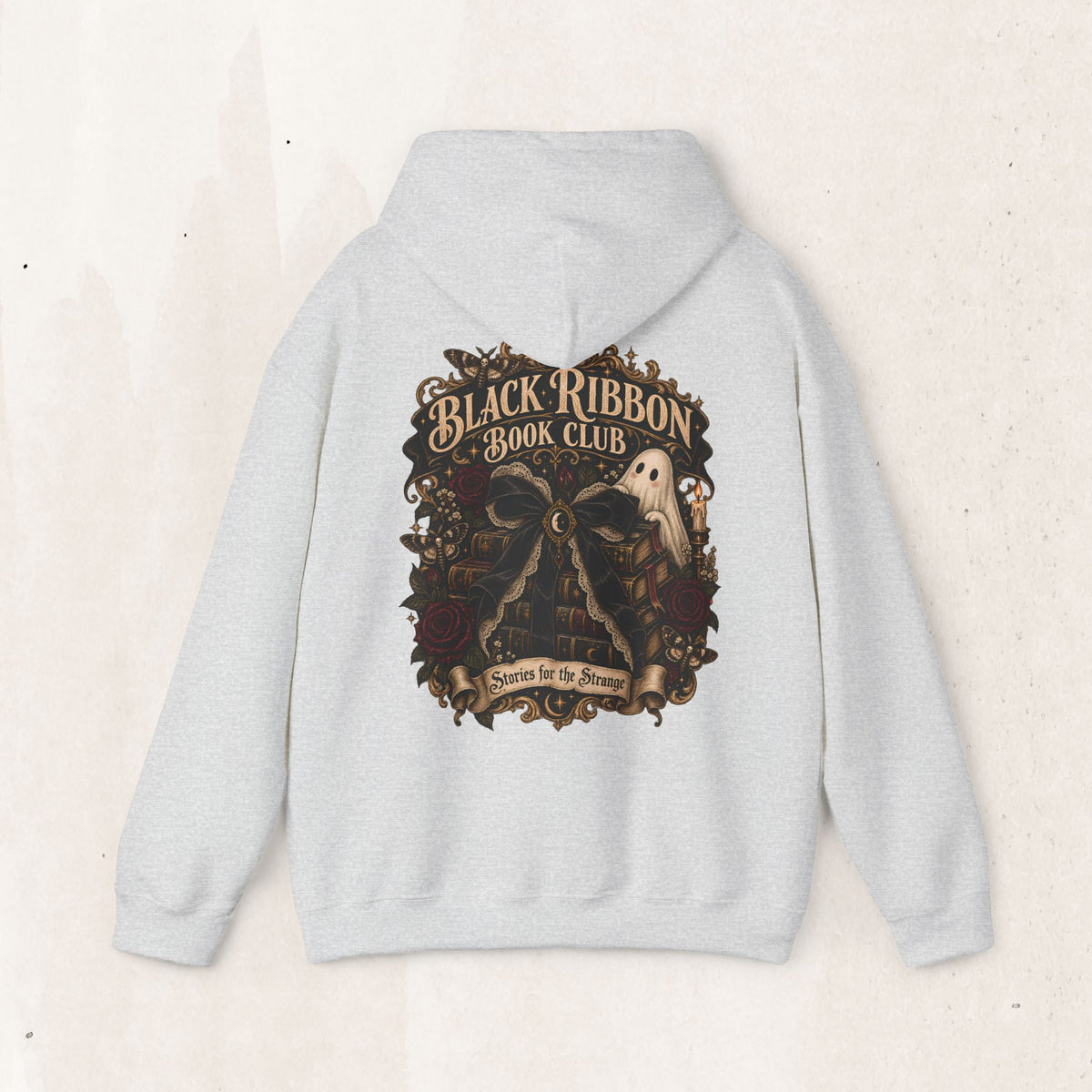 Black Ribbon Book Club Pullover Hoodie