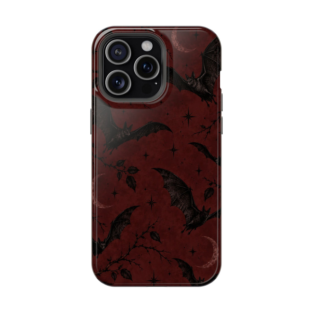 Gothic Bat Moon Magnetic Phone Case, alternate view