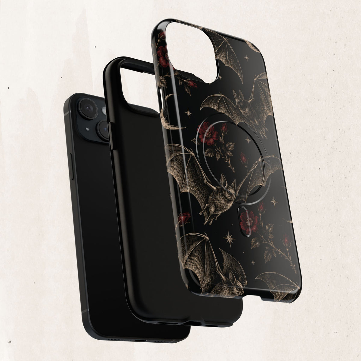 Gothic Bat & Moon Tough Magnetic Phone Case